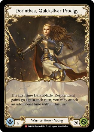 Image of Dorinthea, Quicksilver Prodigy [DVR001] (Classic Battles: Rhinar vs Dorinthea)  Cold Foil