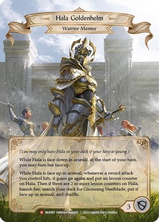 Image of Hala Goldenhelm [DVR007] (Classic Battles: Rhinar vs Dorinthea)