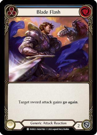 Image of Blade Flash [DVR023] (Classic Battles: Rhinar vs Dorinthea)