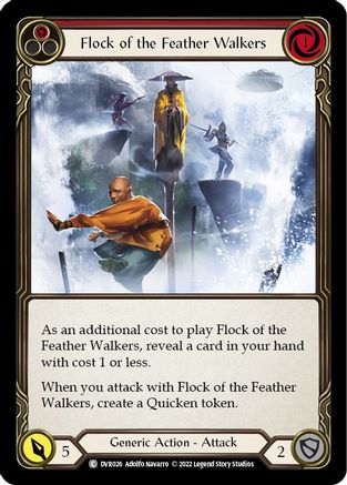Image of Flock of the Featherwalkers (Red) [DVR026] (Classic Battles: Rhinar vs Dorinthea)