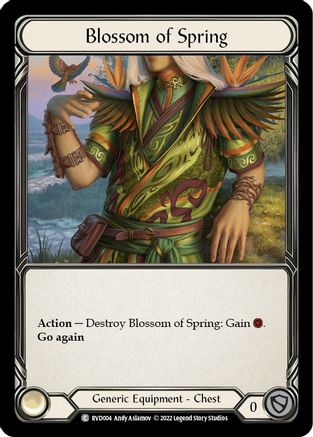Image of Blossom of Spring [RVD004] (Classic Battles: Rhinar vs Dorinthea)  Rainbow Foil
