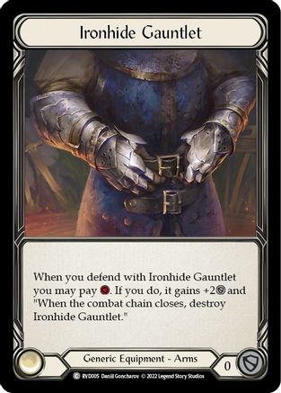 Image of Ironhide Gauntlet [RVD005] (Classic Battles: Rhinar vs Dorinthea)  Rainbow Foil