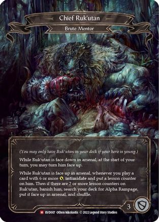 Image of Chief Ruk'utan [RVD007] (Classic Battles: Rhinar vs Dorinthea)