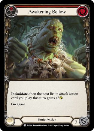 Image of Awakening Bellow (Red) [RVD014] (Classic Battles: Rhinar vs Dorinthea)