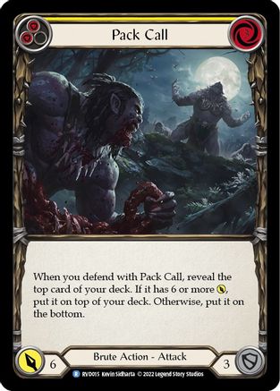 Image of Pack Call [RVD015] (Classic Battles: Rhinar vs Dorinthea)