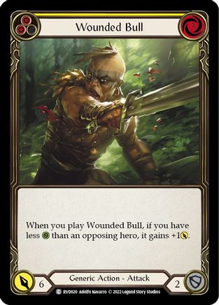 Image of Wounded Bull (Yellow) [RVD020] (Classic Battles: Rhinar vs Dorinthea)