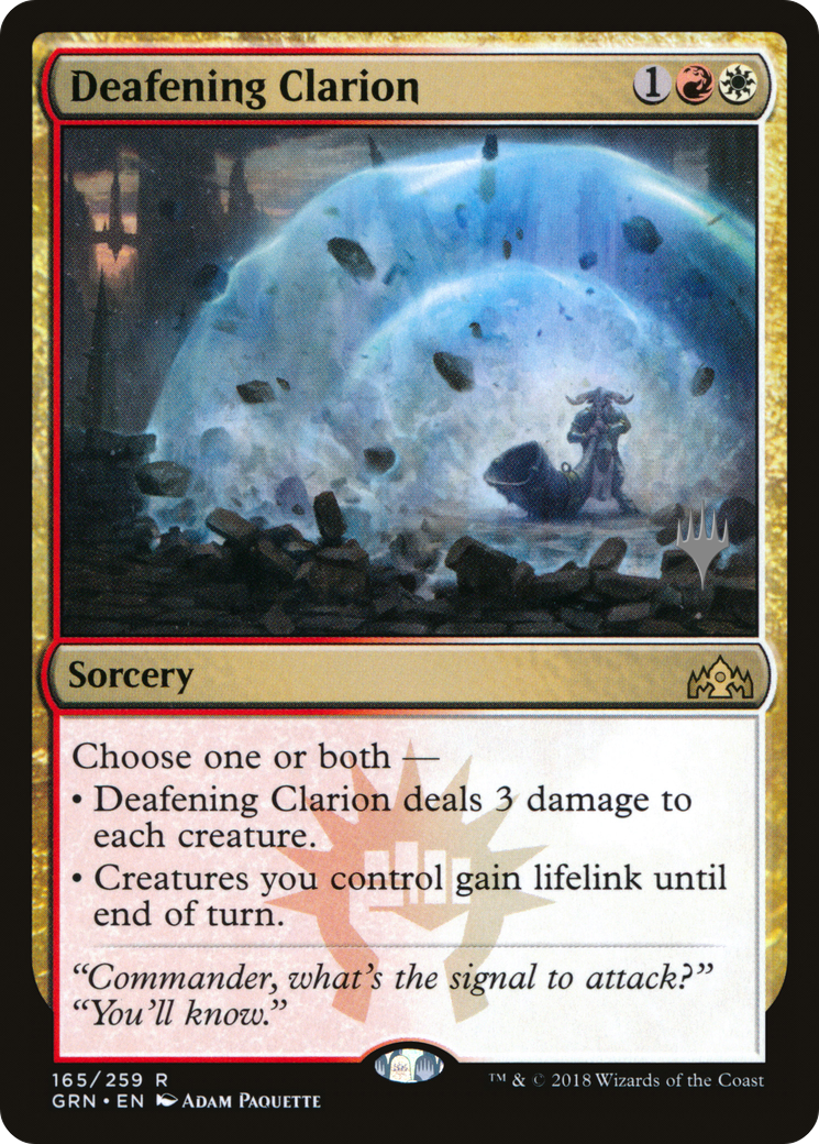 Image of Deafening Clarion (Promo Pack) [Guilds of Ravnica Promos]