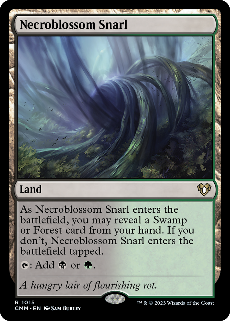 Image of Necroblossom Snarl [Commander Masters]