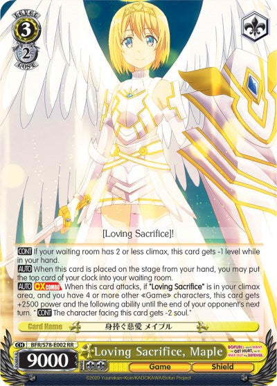 Image of Loving Sacrifice, Maple (BFR/S78-E002 RR) [BOFURI: I Don't Want to Get Hurt, so I'll Max Out My Defense]