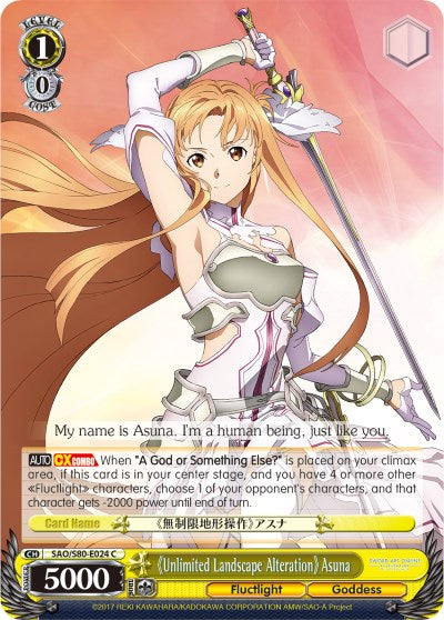 Image of Unlimited Landscape Alteration Asuna (SAO/S80-E024 C) [Sword Art Online -Alicization- Vol.2]