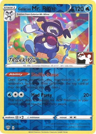 Image of Galarian Mr. Rime (036/189) (Thank You Promo) [Sword & Shield: Darkness Ablaze]