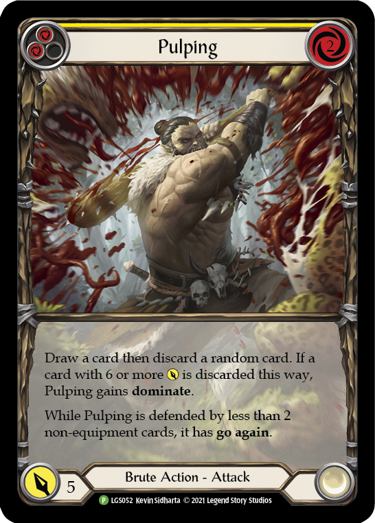 Image of Pulping (Yellow) [LGS052] (Promo)  Rainbow Foil
