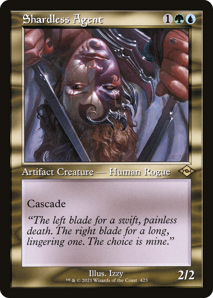 Image of Shardless Agent (Retro Frame) (MH2-423) - Modern Horizons 2 Etched Foil
