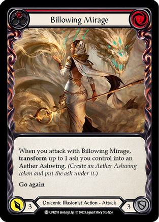 Image of Billowing Mirage (Red) [UPR018] (Uprising)  Rainbow Foil