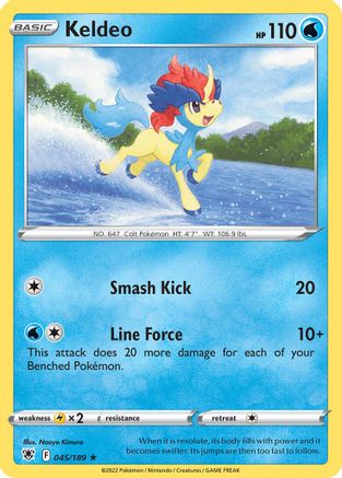 Image of Keldeo (045/189) (Theme Deck Exclusive) [Sword & Shield: Astral Radiance]