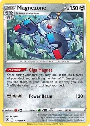 Image of Magnezone (107/189) (Theme Deck Exclusive) [Sword & Shield: Astral Radiance]