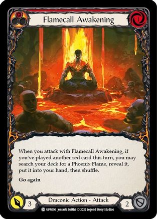 Image of Flamecall Awakening [UPR096] (Uprising)  Rainbow Foil