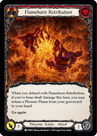 Image of Flameborn Retribution [UPR095] (Uprising)  Rainbow Foil