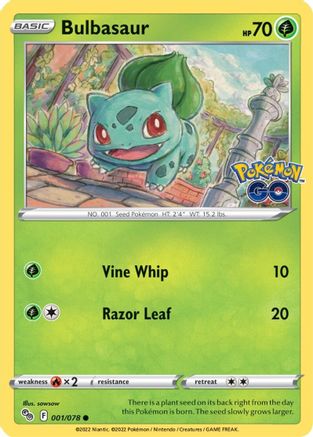 Image of Bulbasaur (001/078) [Pokémon GO]