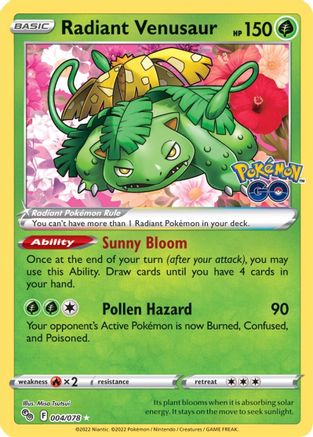 Image of Radiant Venusaur (004/078) [Pokémon GO]