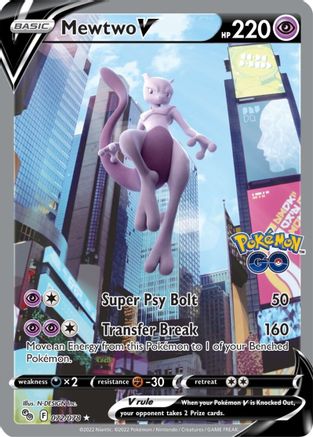Image of Mewtwo V (072/078) [Pokémon GO]