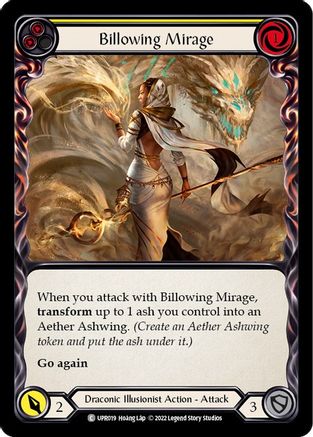 Image of Billowing Mirage (Yellow) [UPR019] (Uprising)  Rainbow Foil