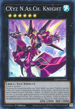Image of CXyz N.As.Ch. Knight [LED9-EN004] Super Rare