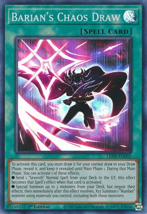 Image of Barian's Chaos Draw [LED9-EN005] Super Rare