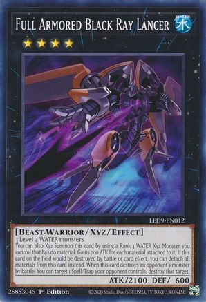 Image of Full Armored Black Ray Lancer [LED9-EN012] Common