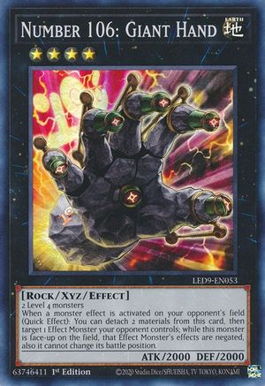 Image of Number 106: Giant Hand [LED9-EN053] Super Rare