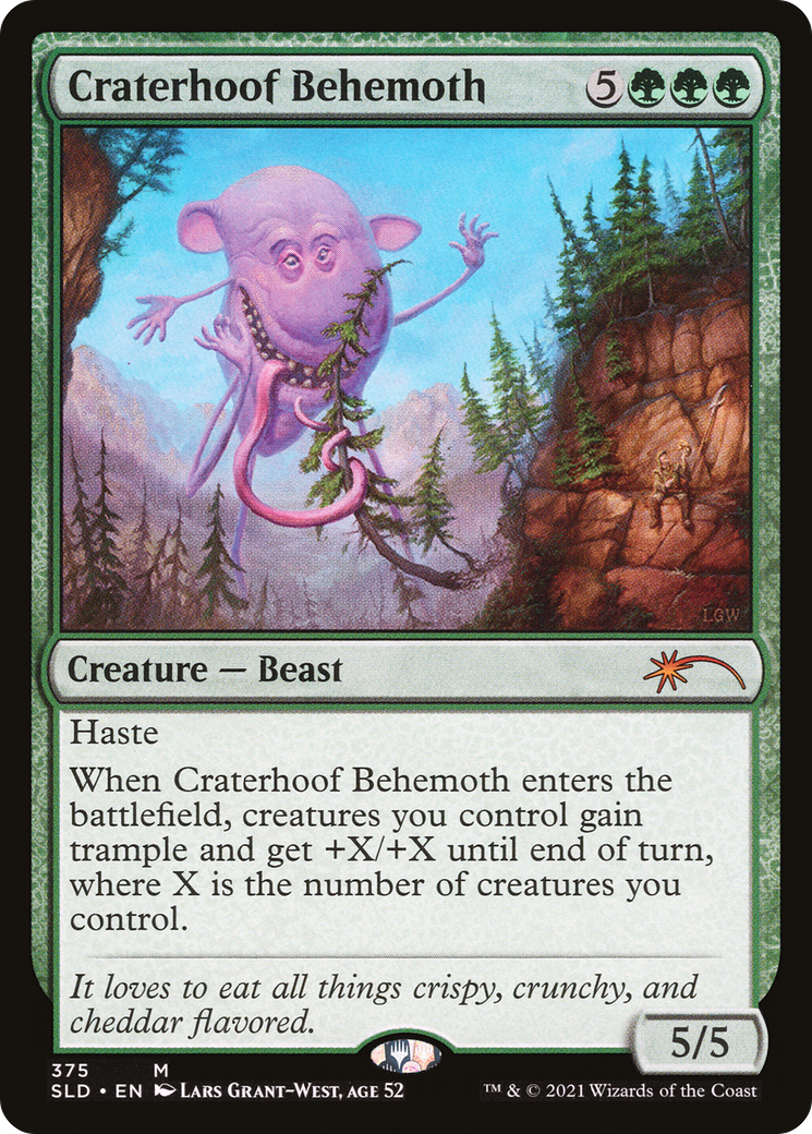 Image of Craterhoof Behemoth (375) [Secret Lair Drop Series]