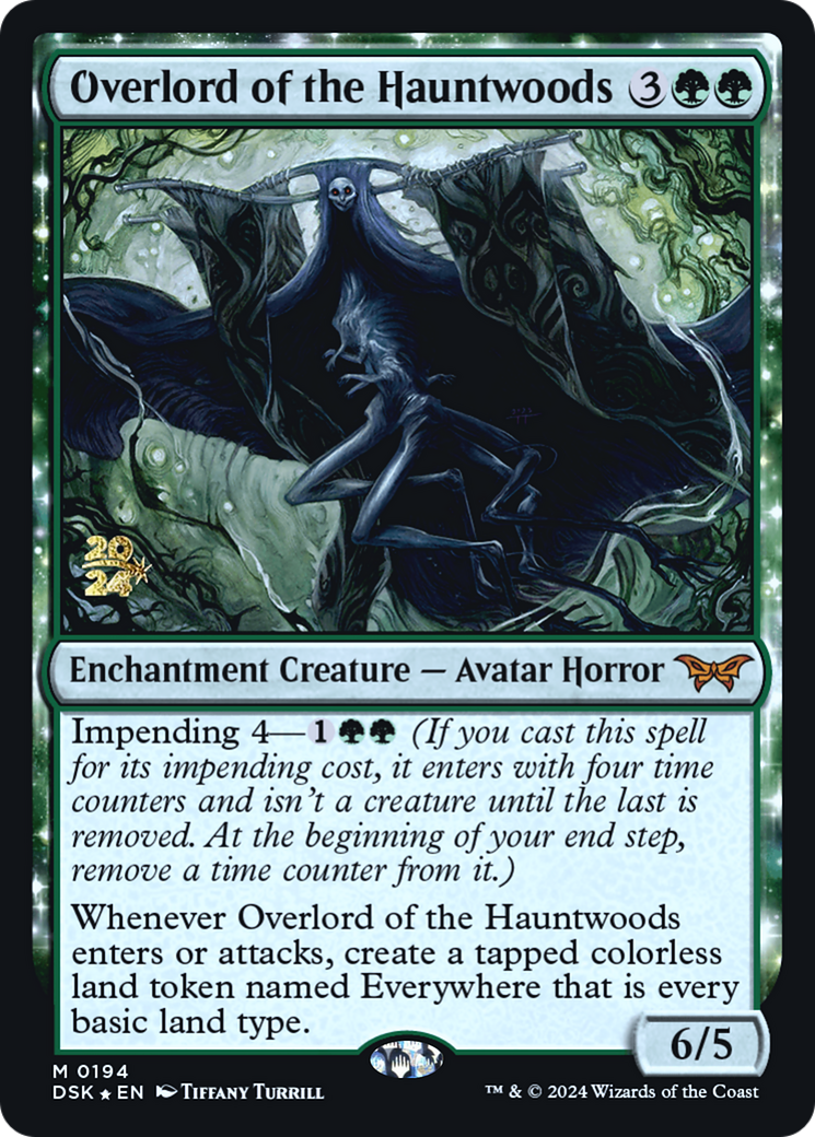 Image of Overlord of the Hauntwoods [Duskmourn: House of Horror Prerelease Promos]