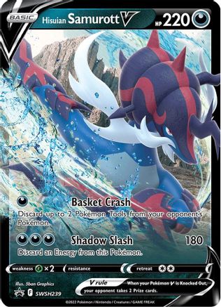 Image of Hisuian Samurott V (SWSH239) [Sword & Shield: Black Star Promos]