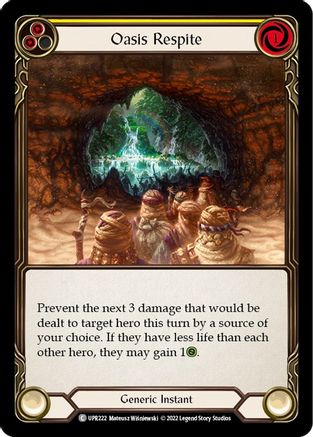 Image of Oasis Respite (Yellow) [UPR222] (Uprising)  Rainbow Foil