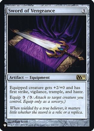 Image of Sword of Vengeance [Secret Lair: Heads I Win, Tails You Lose]