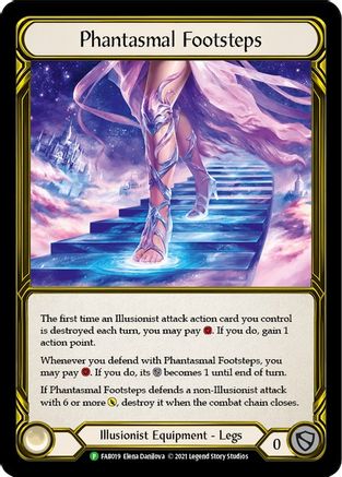 Image of Phantasmal Footsteps (Golden) [FAB019] (Promo)  Cold Foil