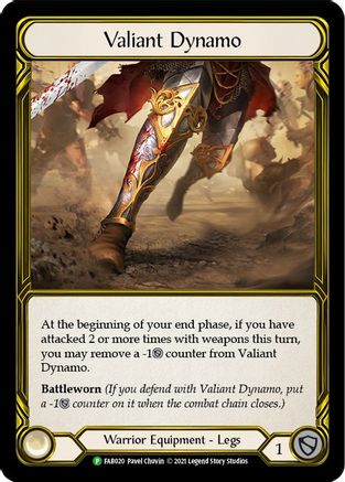 Image of Valiant Dynamo (Golden) [FAB020] (Promo)  Cold Foil