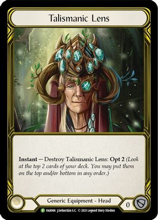 Image of Talismanic Lens (Golden) [FAB066] (Promo)  Cold Foil