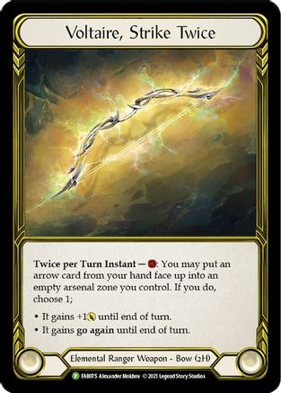 Image of Voltaire, Strike Twice (Golden) [FAB075] (Promo)  Cold Foil