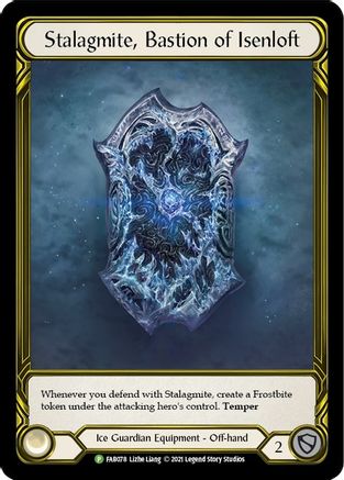 Image of Stalagmite, Bastion of Isenloft (Golden) [FAB078] (Promo)  Cold Foil