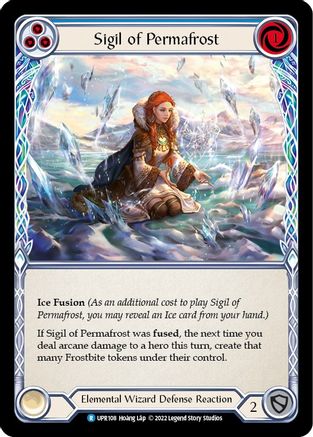 Image of Sigil of Permafrost (Blue) [UPR108] (Uprising)  Rainbow Foil