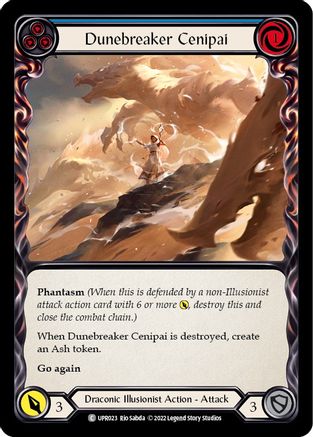 Image of Dunebreaker Cenipai (Blue) [UPR023] (Uprising)  Rainbow Foil