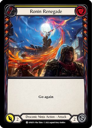 Image of Ronin Renegade (Yellow) [UPR079] (Uprising)  Rainbow Foil