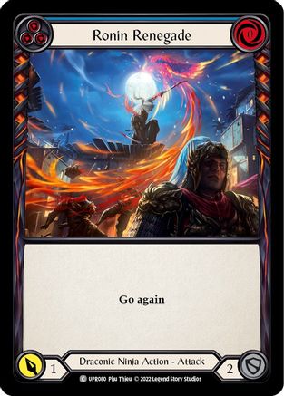 Image of Ronin Renegade (Blue) [UPR080] (Uprising)  Rainbow Foil