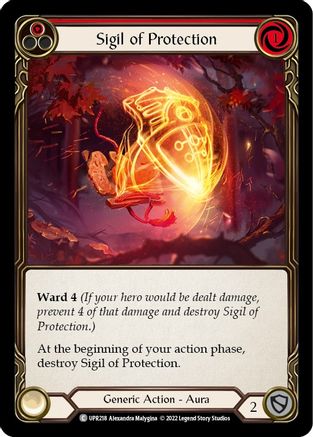 Image of Sigil of Protection (Red) [UPR218] (Uprising)  Rainbow Foil