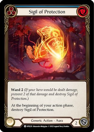 Image of Sigil of Protection (Blue) [UPR220] (Uprising)  Rainbow Foil