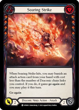 Image of Soaring Strike (Blue) [UPR083] (Uprising)  Rainbow Foil