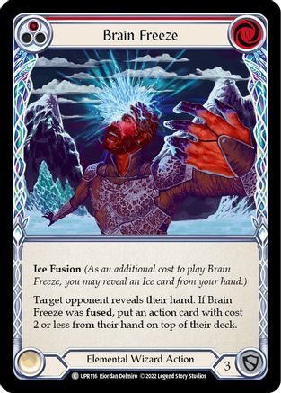 Image of Brain Freeze (Red) [UPR116] (Uprising)  Rainbow Foil