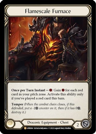 Image of Flamescale Furnace [UPR084] (Uprising)  Rainbow Foil