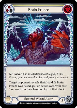 Image of Brain Freeze (Yellow) [UPR117] (Uprising)  Rainbow Foil